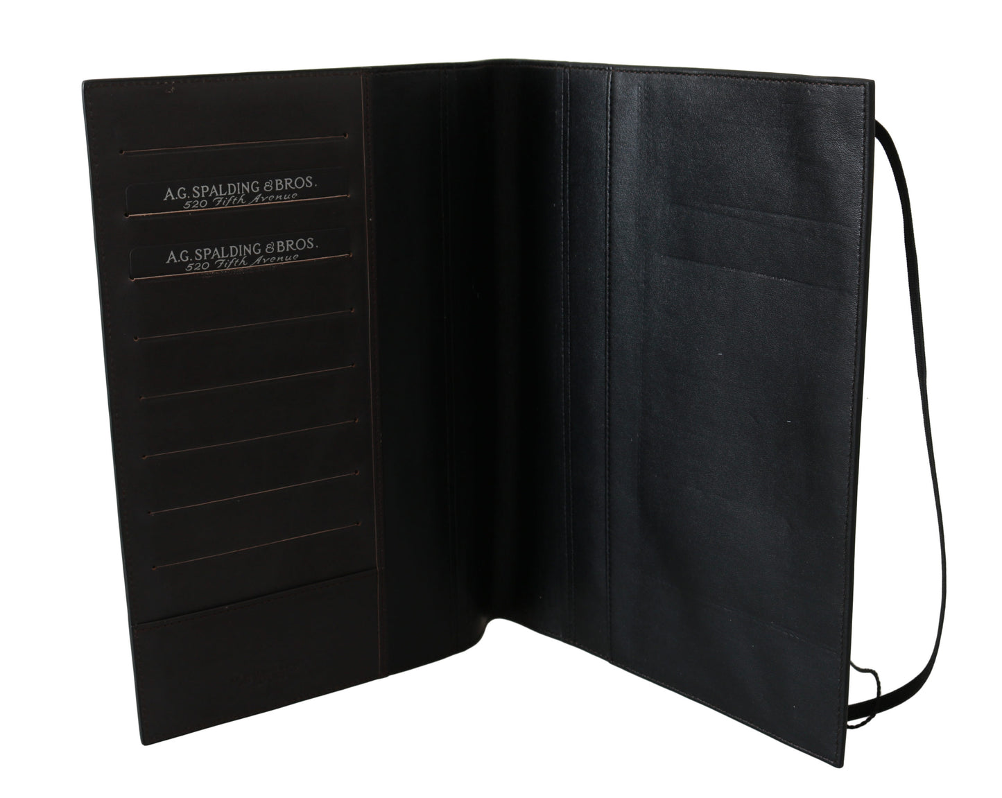 AG Spalding & Bros Elegant Leather Passport Wallet - Sleek Travel Essential