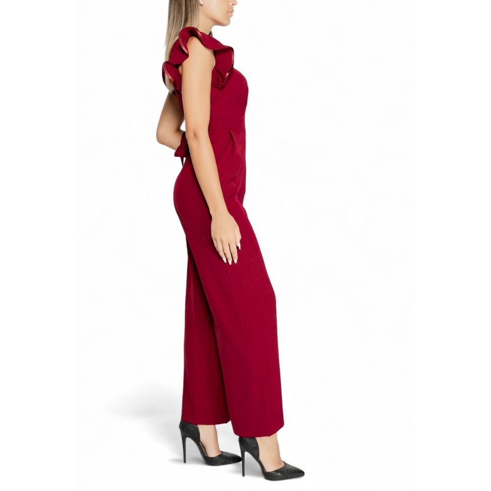 Rinascimento Burgundy Polyester Suits & Blazer