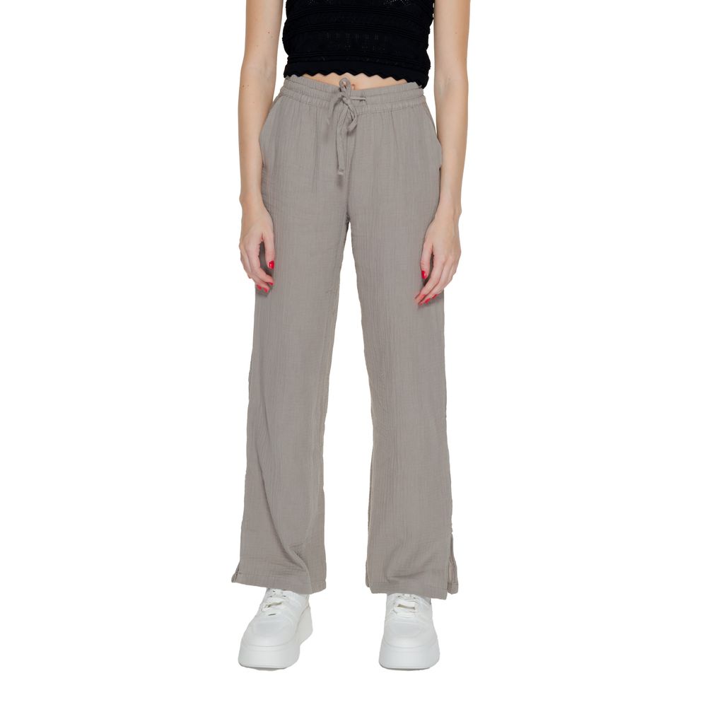 Jacqueline De Yong Beige Cotton Jeans & Pants