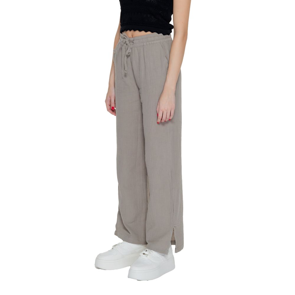 Jacqueline De Yong Beige Cotton Jeans & Pants