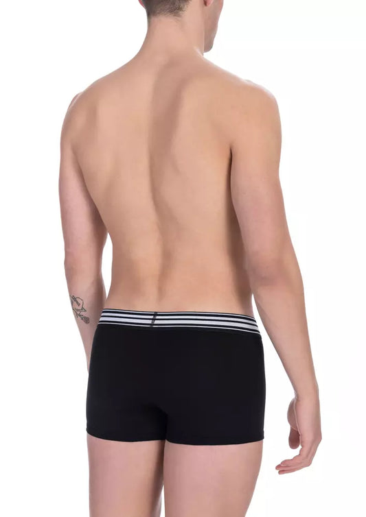 Bikkembergs Black Cotton Men's Underwear Trunk Pair