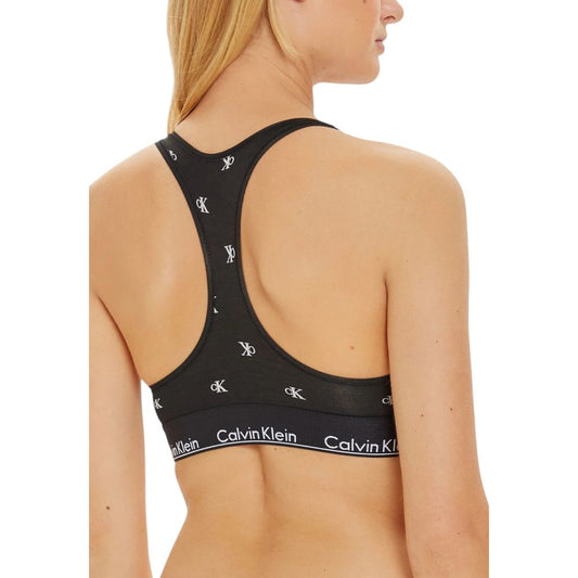 Calvin Klein Underwear Black And White Cotton Bra