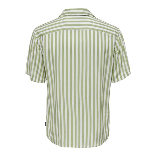 Only &amp; Sons Green Viscose Shirt