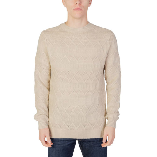 Only &amp; Sons Beige Acrylic Sweater