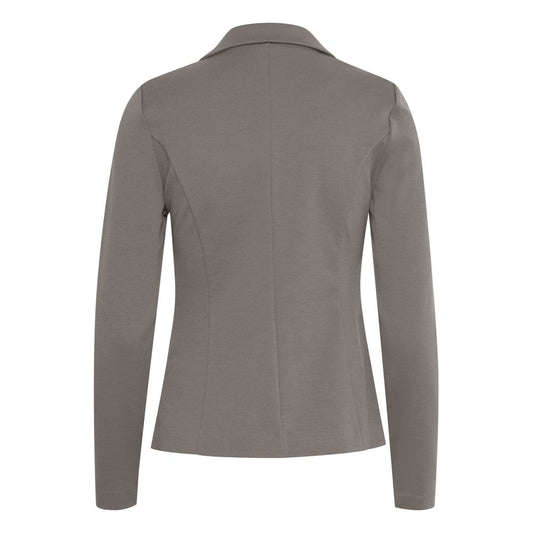 ICHI Gray Polyester Suits &amp; Blazer