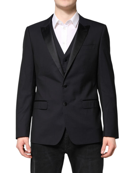 Dolce &amp; Gabbana Dark Blue MARTINI Wool Suit 2 Piece Jacket