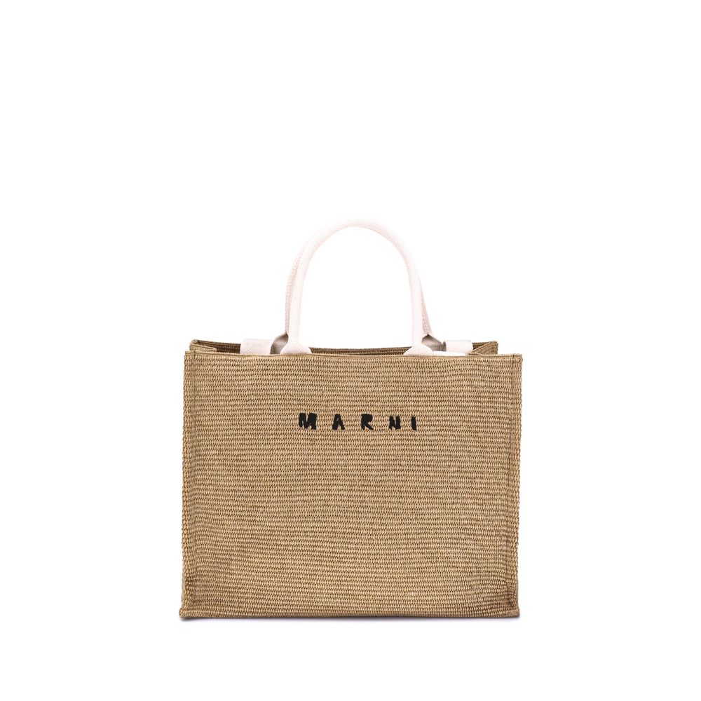 Marni Raffia - effect Tote Bag - MELZAOR - 