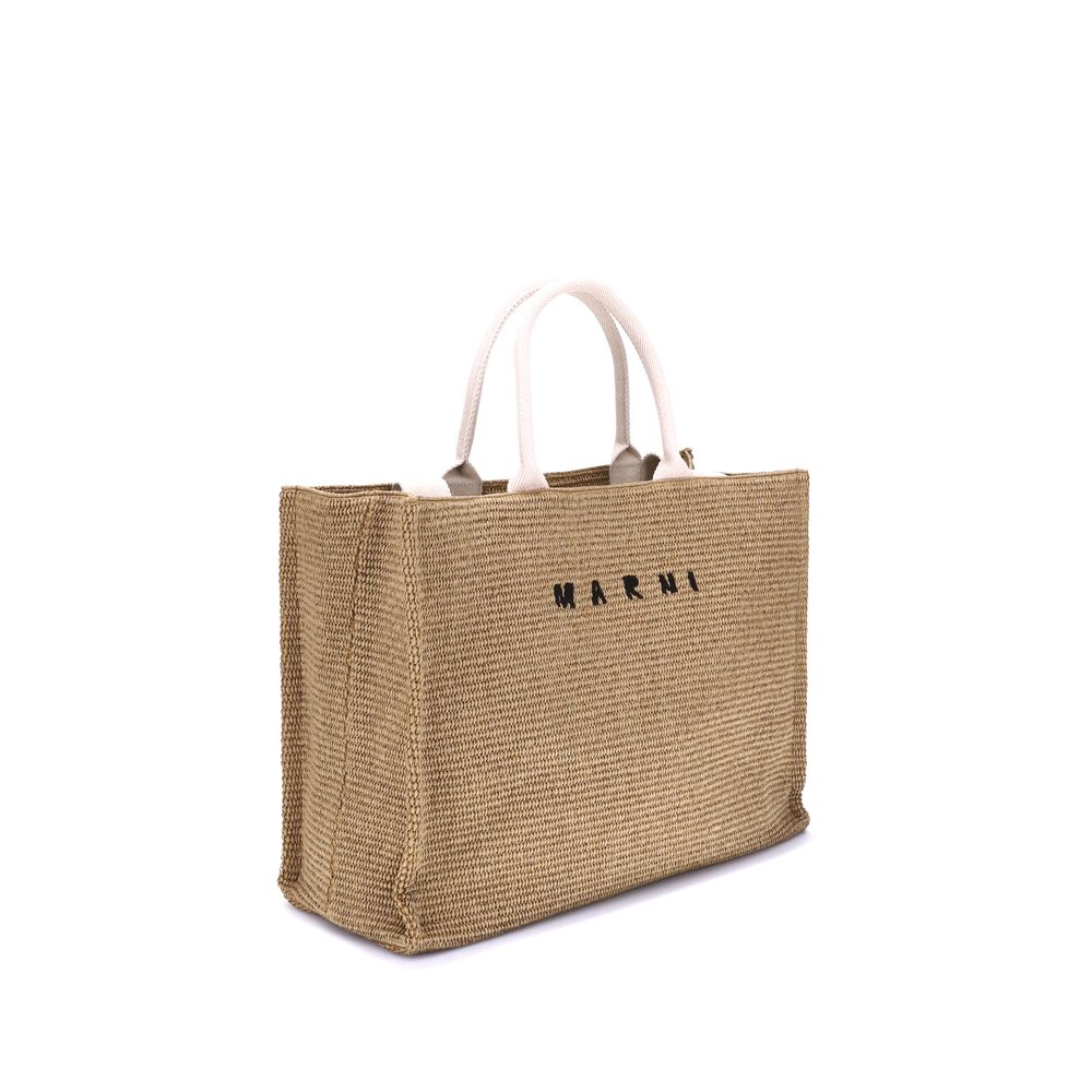 Marni Raffia - effect Tote Bag - MELZAOR - 