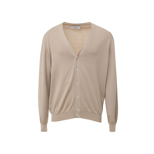 Gran Sasso Beige Cotton Cardigan - MELZAOR - 