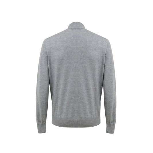Gran Sasso Gray Cotton Cardigan - MELZAOR - 